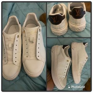 Faux Louis Vuitton athletic shoes. Worn twice. Super cute.